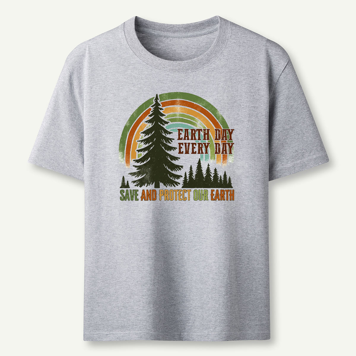 Earth Day Rainbow Forest Save And Protect Our Earth T-Shirt