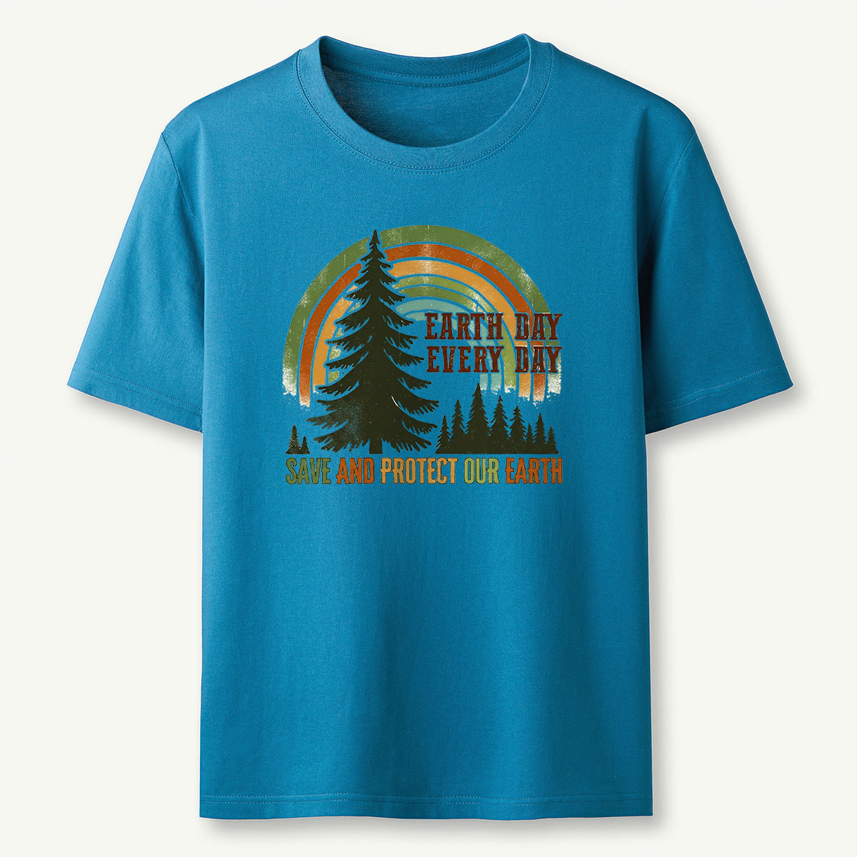Earth Day Rainbow Forest Save And Protect Our Earth T-Shirt