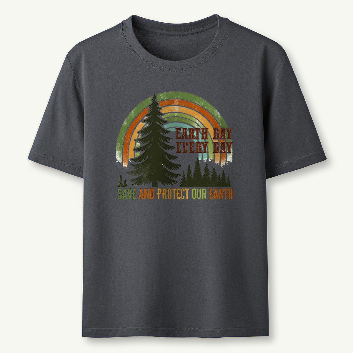 Earth Day Rainbow Forest Save And Protect Our Earth T-Shirt