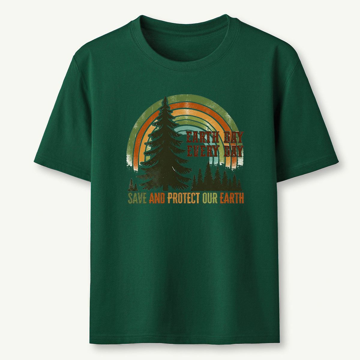 Earth Day Rainbow Forest Save And Protect Our Earth T-Shirt