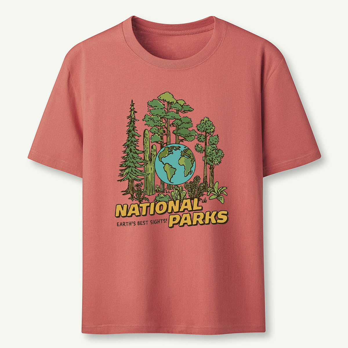Earth Forest Print National Park Earth Day T-Shirt