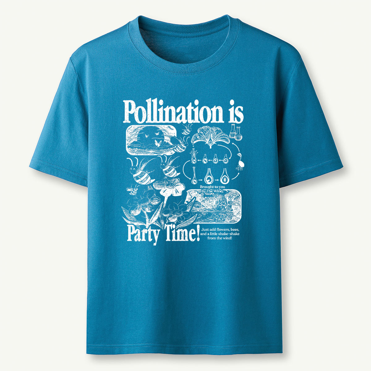 Botanical Science Nature Bee Pollination T-Shirt