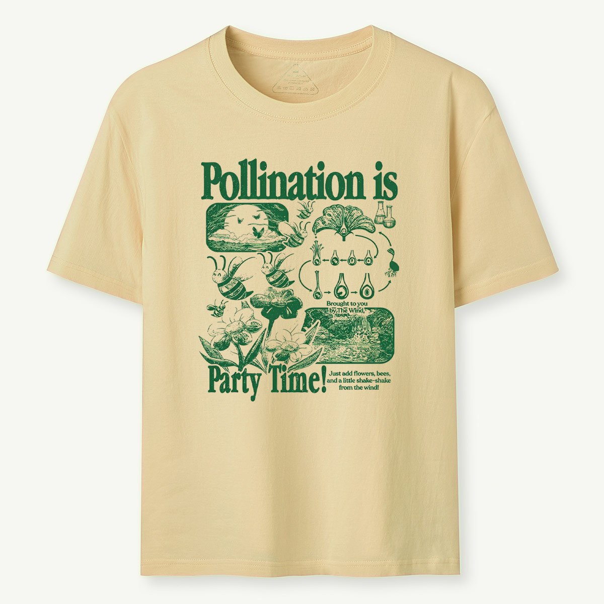 Botanical Science Nature Bee Pollination T-Shirt