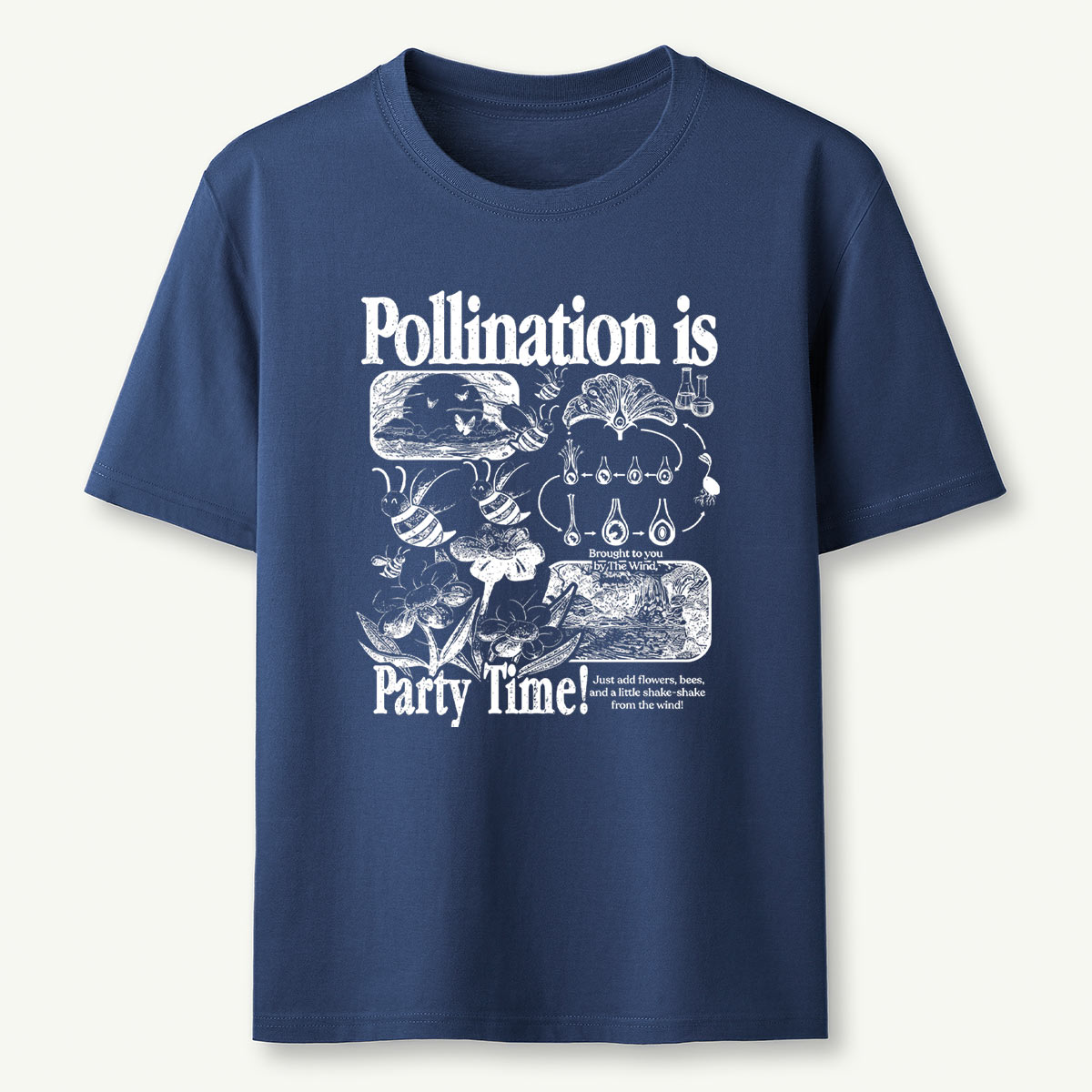 Botanical Science Nature Bee Pollination T-Shirt