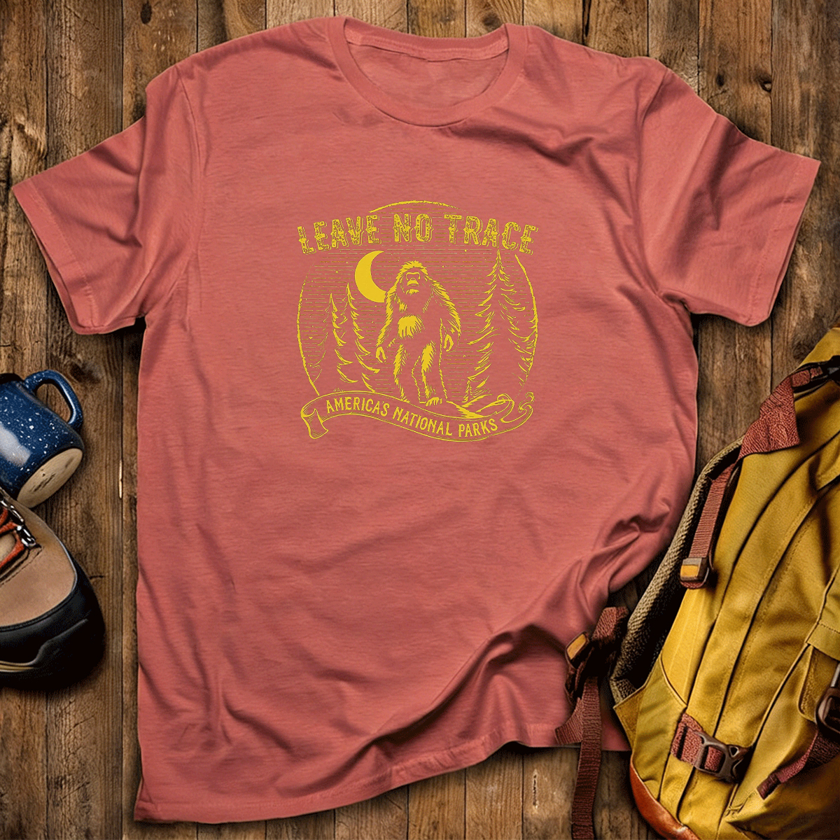 Leave No Trace Bigfoot Vintage T-Shirt