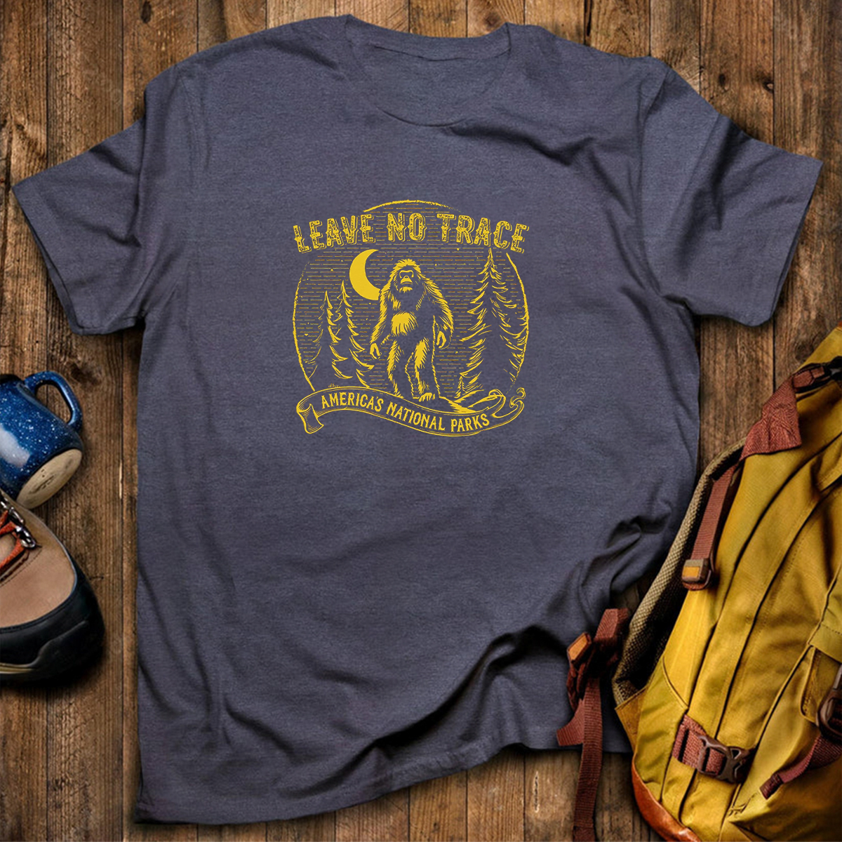 Leave No Trace Bigfoot Vintage T-Shirt