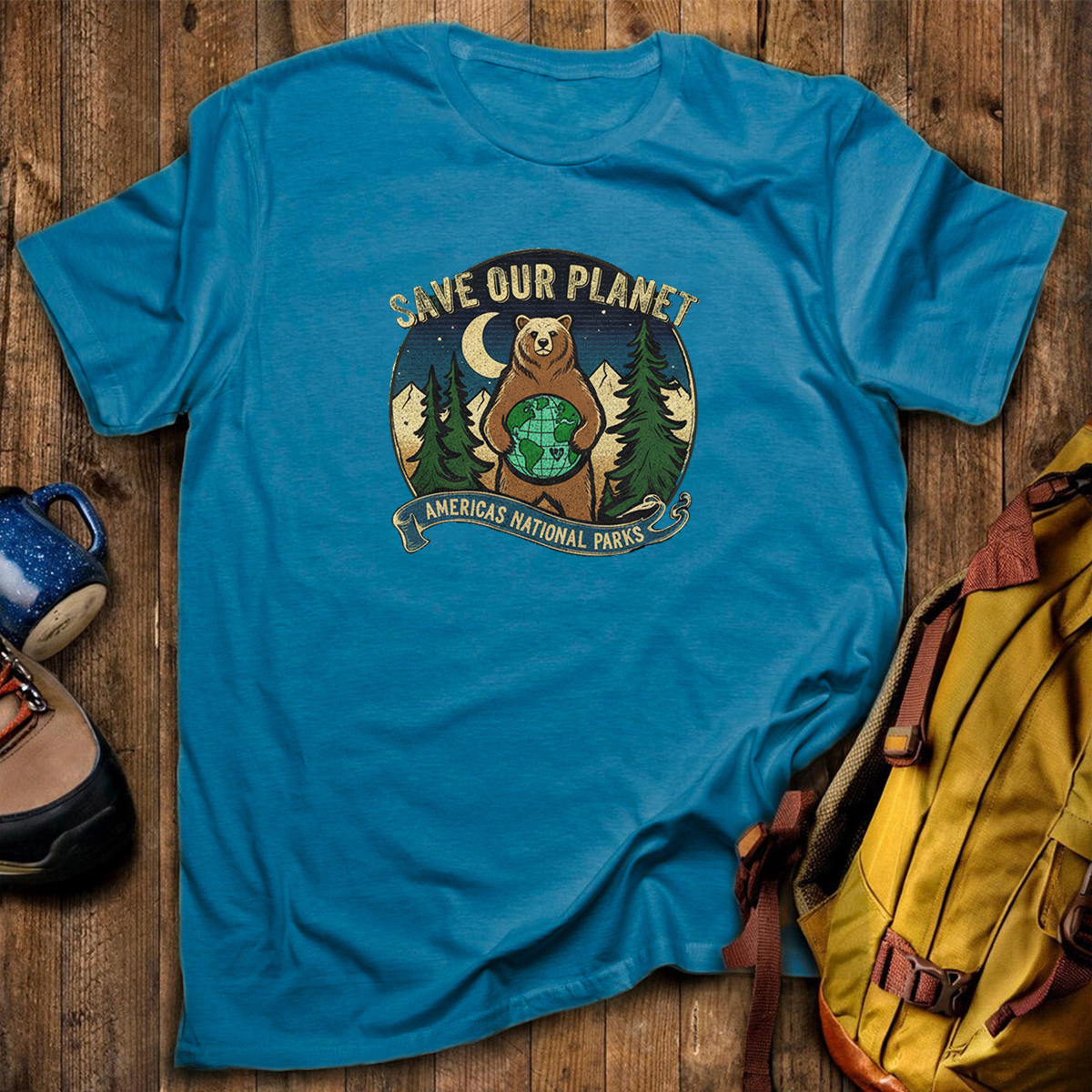 Save Our Plant Americas National Parks Bear Earth T-Shirt