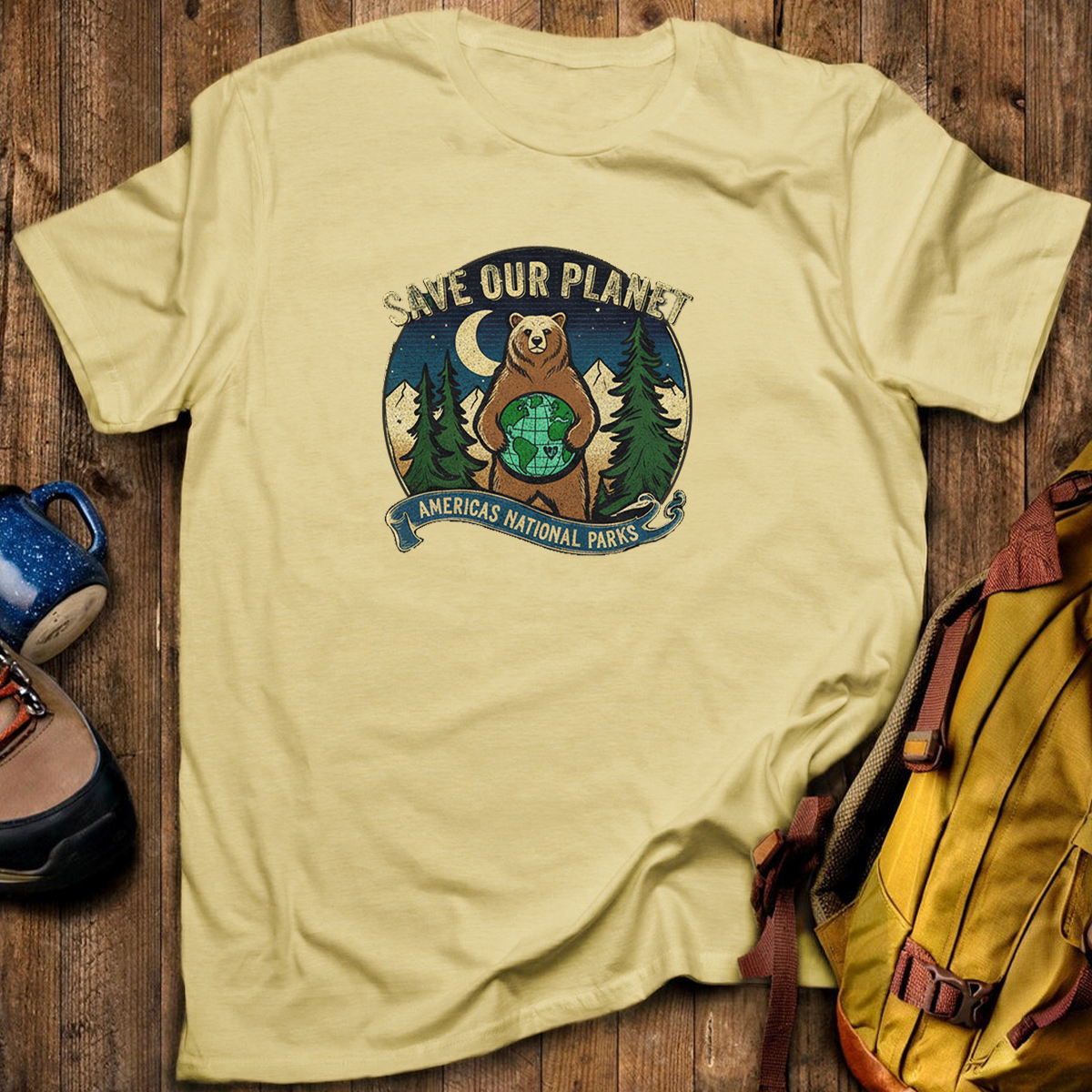 Save Our Plant Americas National Parks Bear Earth T-Shirt