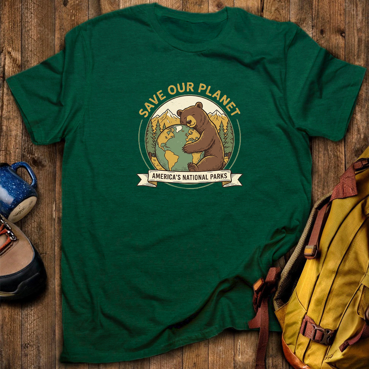 Save Our Plant Americas National Parks Earth T-Shirt