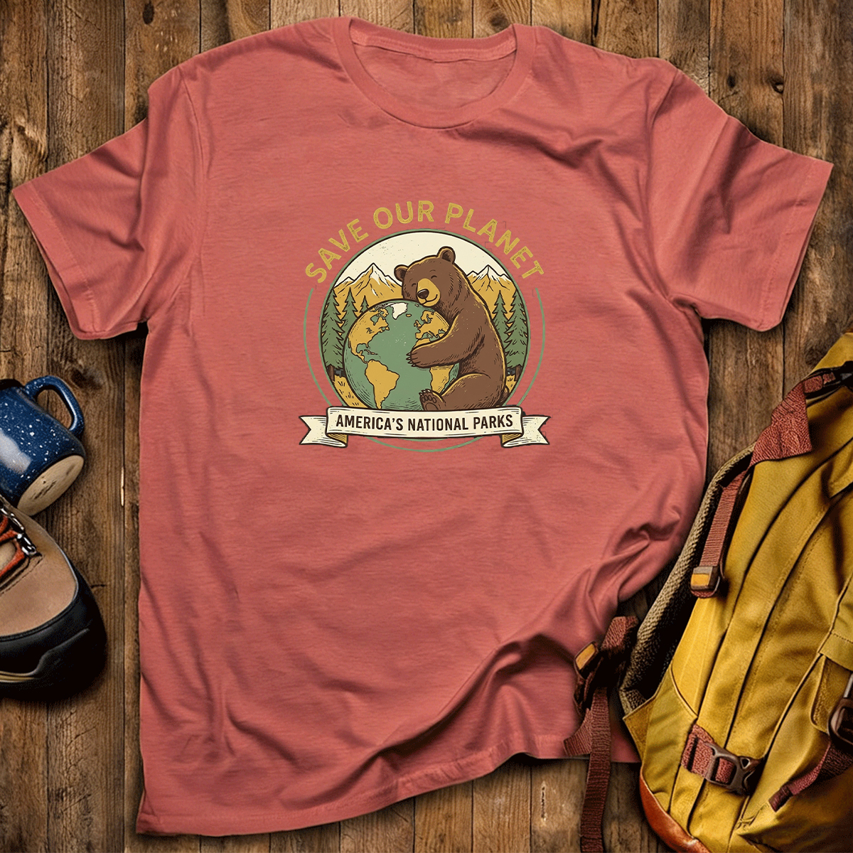 Save Our Plant Americas National Parks Earth T-Shirt