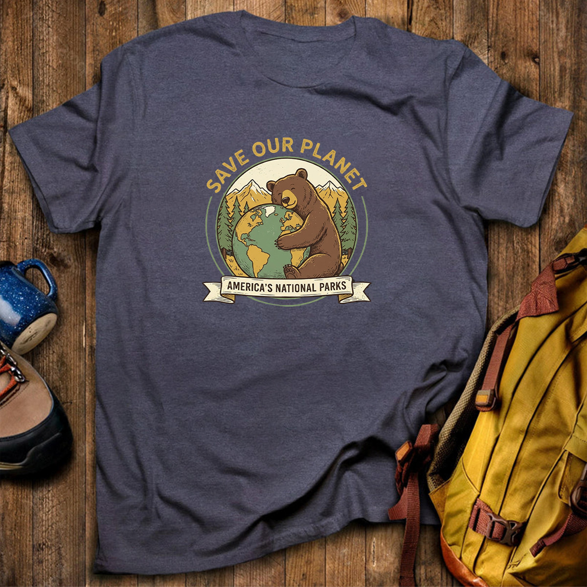 Save Our Plant Americas National Parks Earth T-Shirt