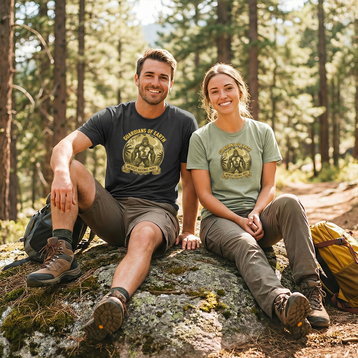 Guardians of Earth Americas National Parks Bigfoot T-Shirt