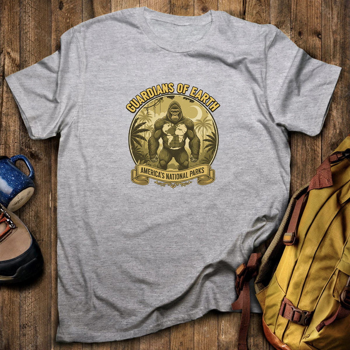 Guardians of Earth Americas National Parks Bigfoot T-Shirt