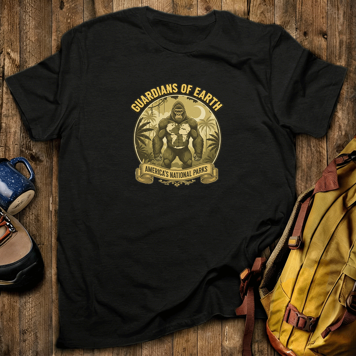 Guardians of Earth Americas National Parks Bigfoot T-Shirt