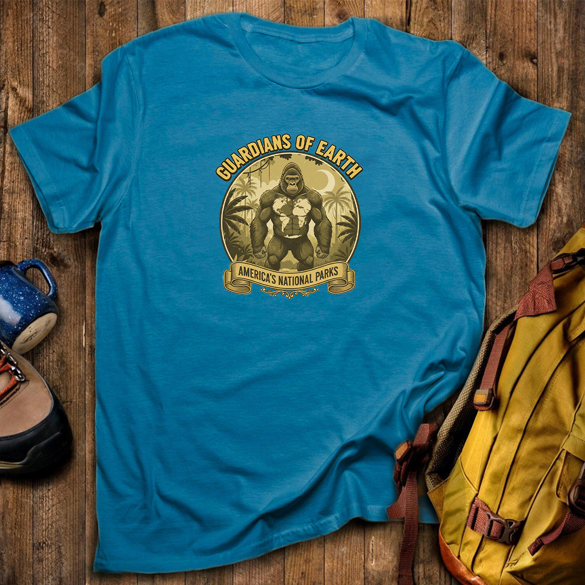 Guardians of Earth Americas National Parks Bigfoot T-Shirt