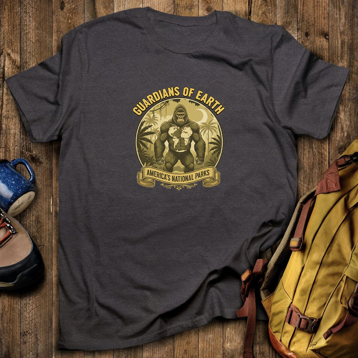 Guardians of Earth Americas National Parks Bigfoot T-Shirt
