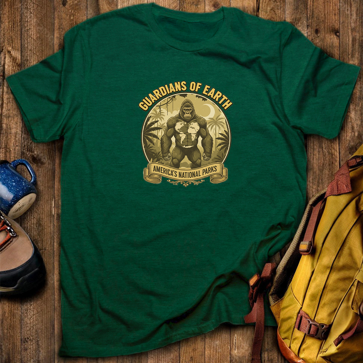 Guardians of Earth Americas National Parks Bigfoot T-Shirt
