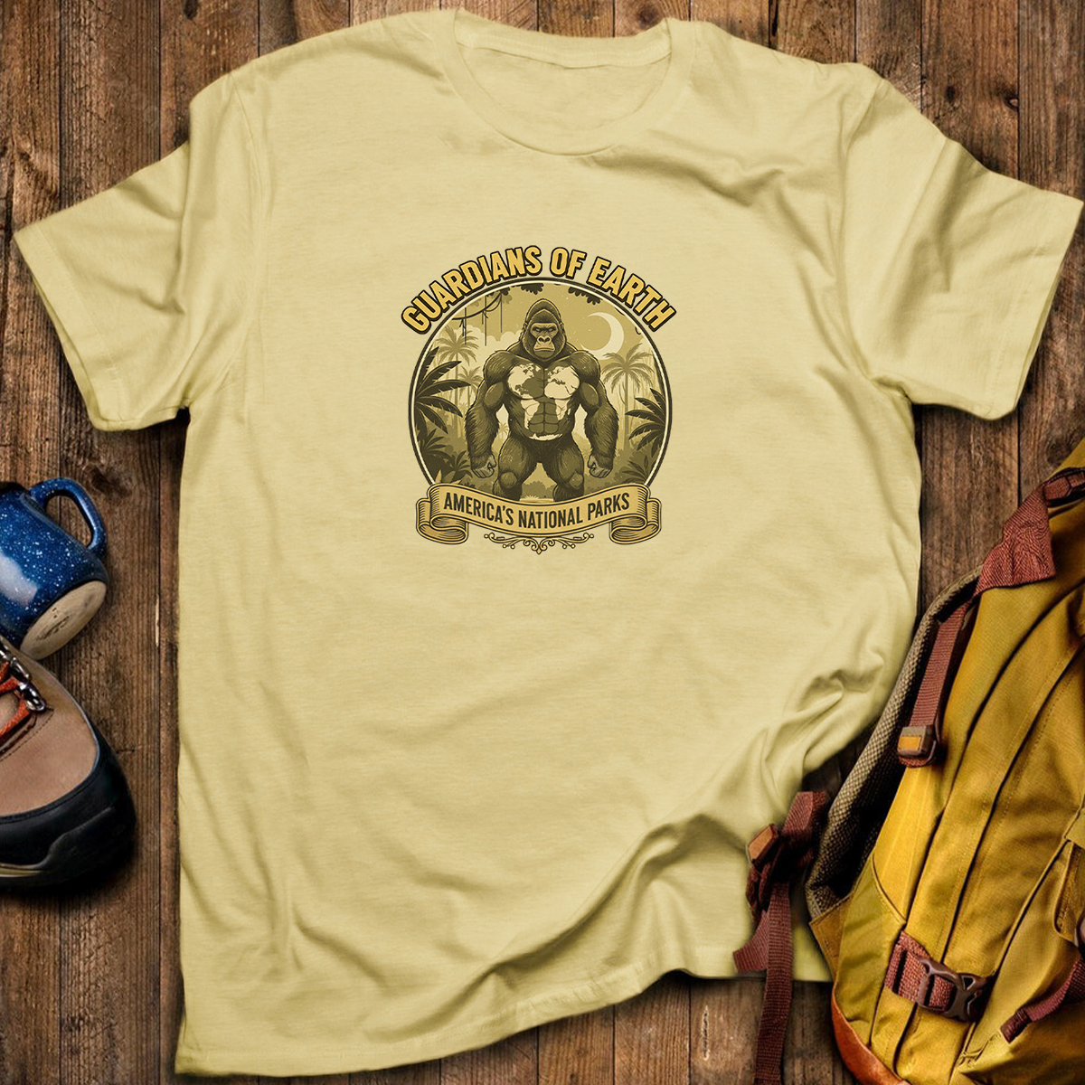 Guardians of Earth Americas National Parks Bigfoot T-Shirt