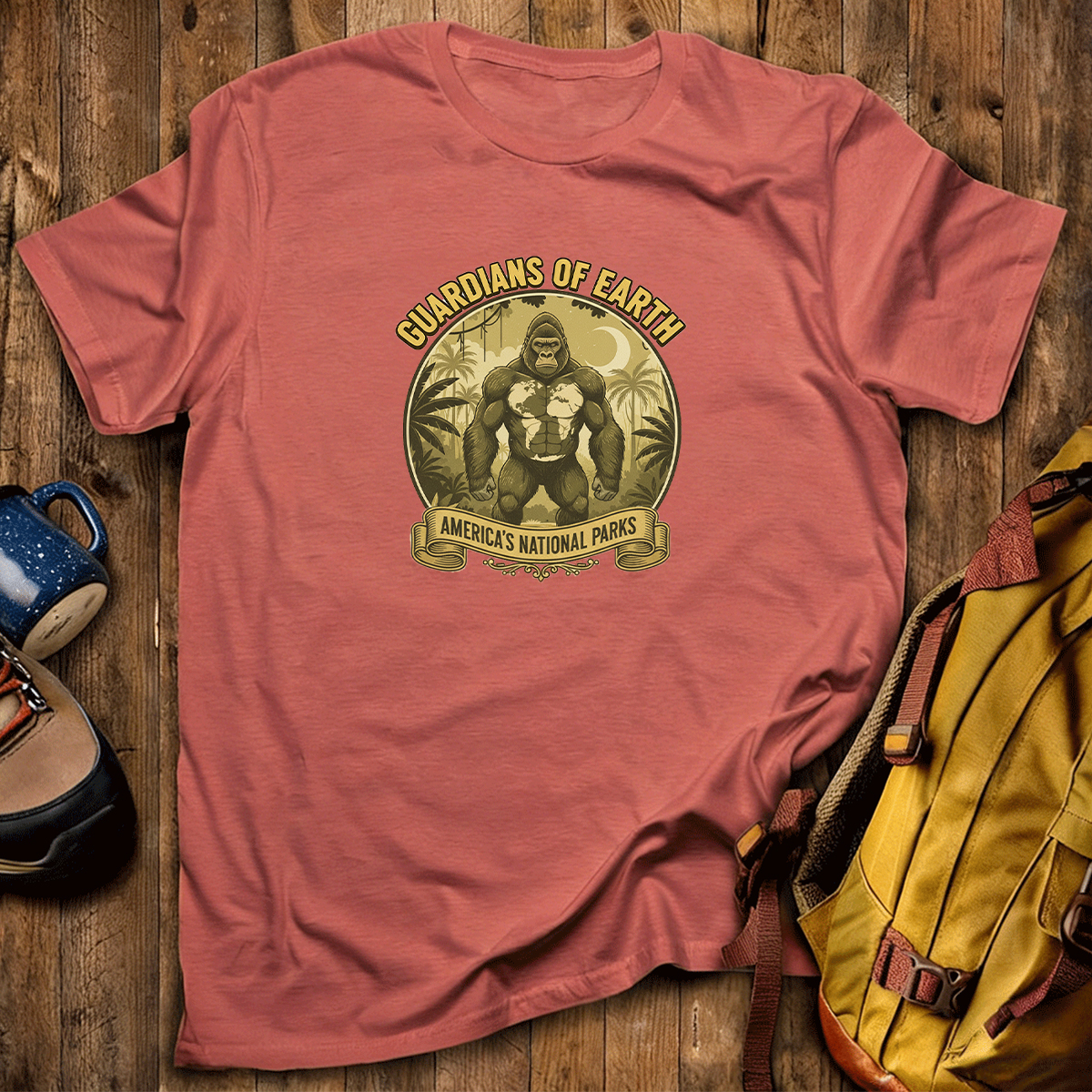 Guardians of Earth Americas National Parks Bigfoot T-Shirt
