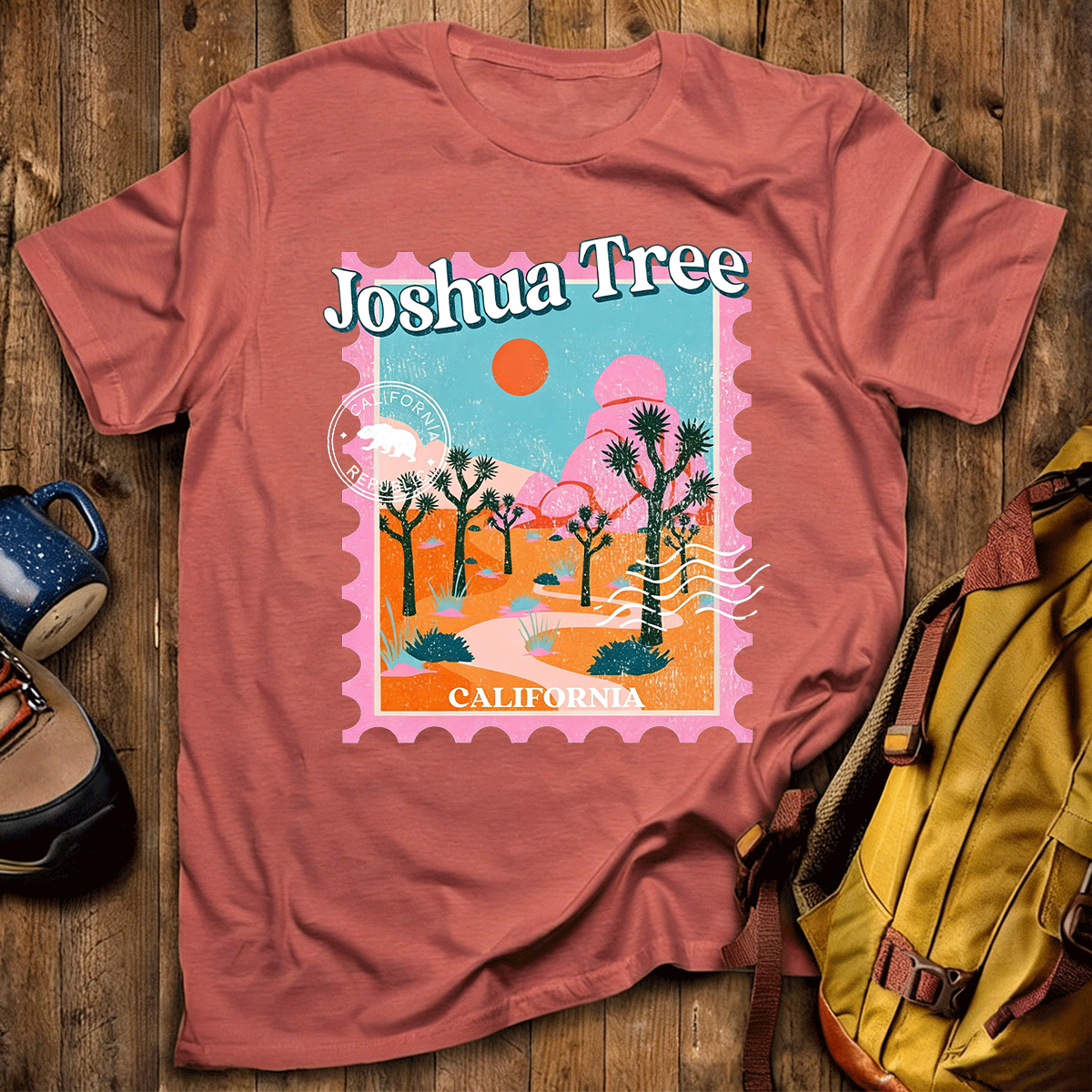 Joshua Tree Stamp National Park T-Shirt