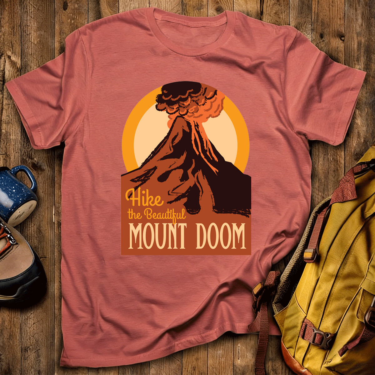Hike The Beautiful Mount Doom National Parks T-Shirt