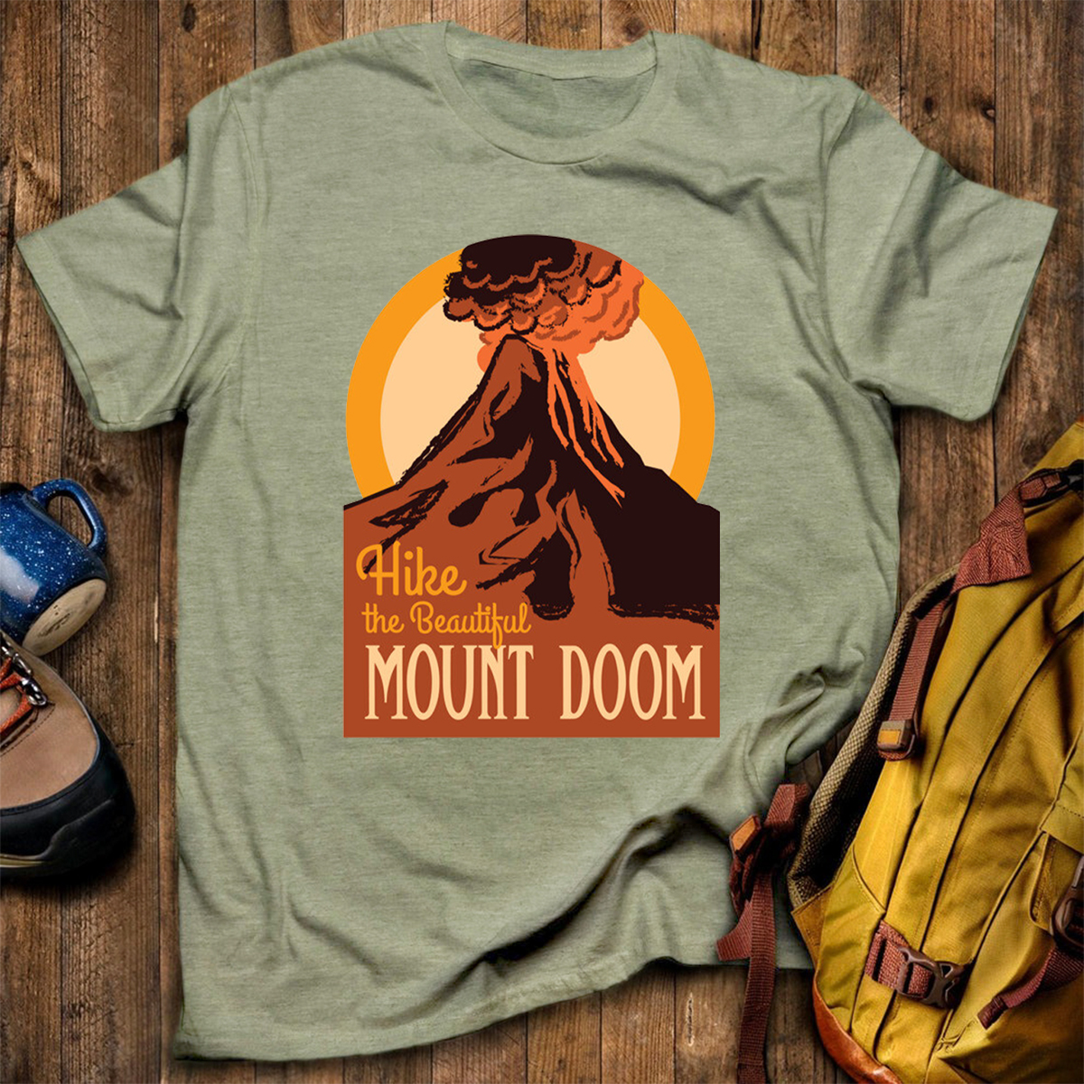 Hike The Beautiful Mount Doom National Parks T-Shirt