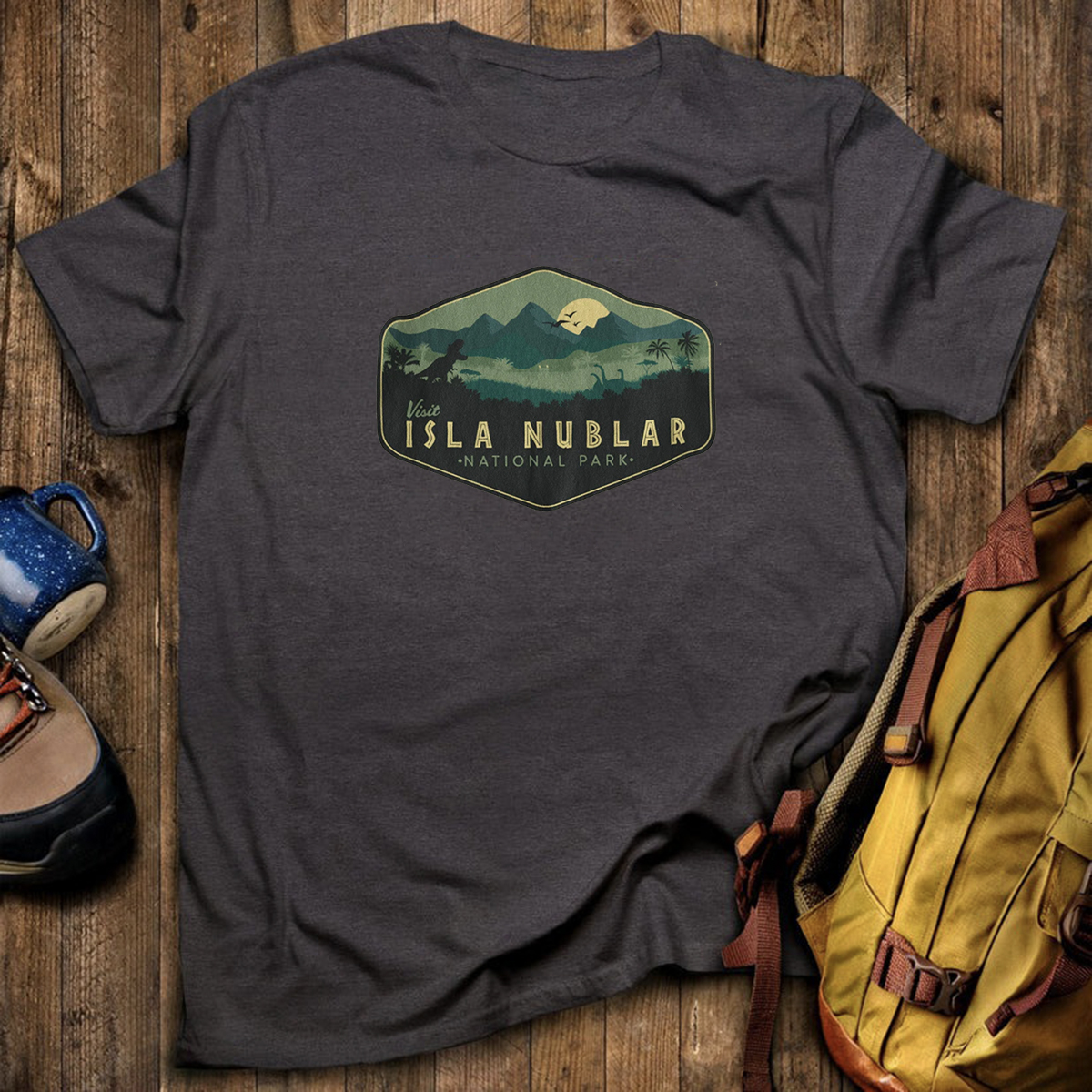 Jurassic Park Isla Nublar Visit Isla Nublar National Park T-Shirt