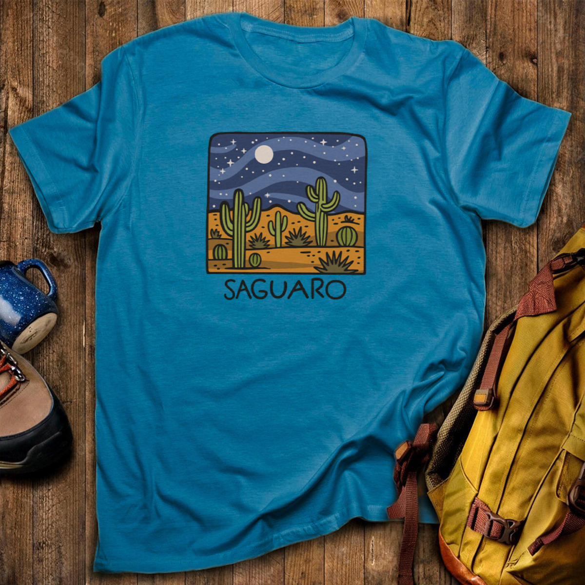 Saguaro at Night T-Shirt