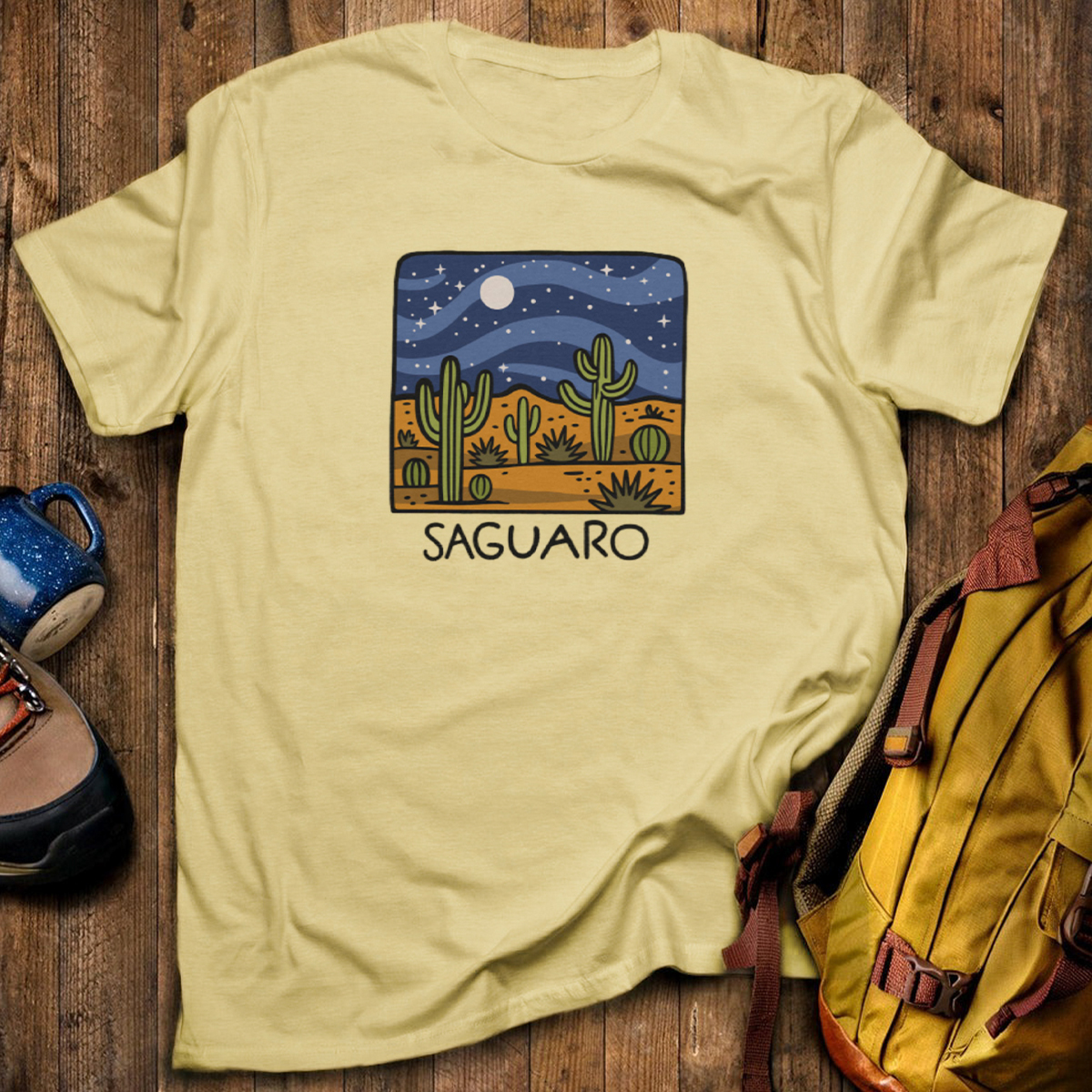 Saguaro at Night T-Shirt
