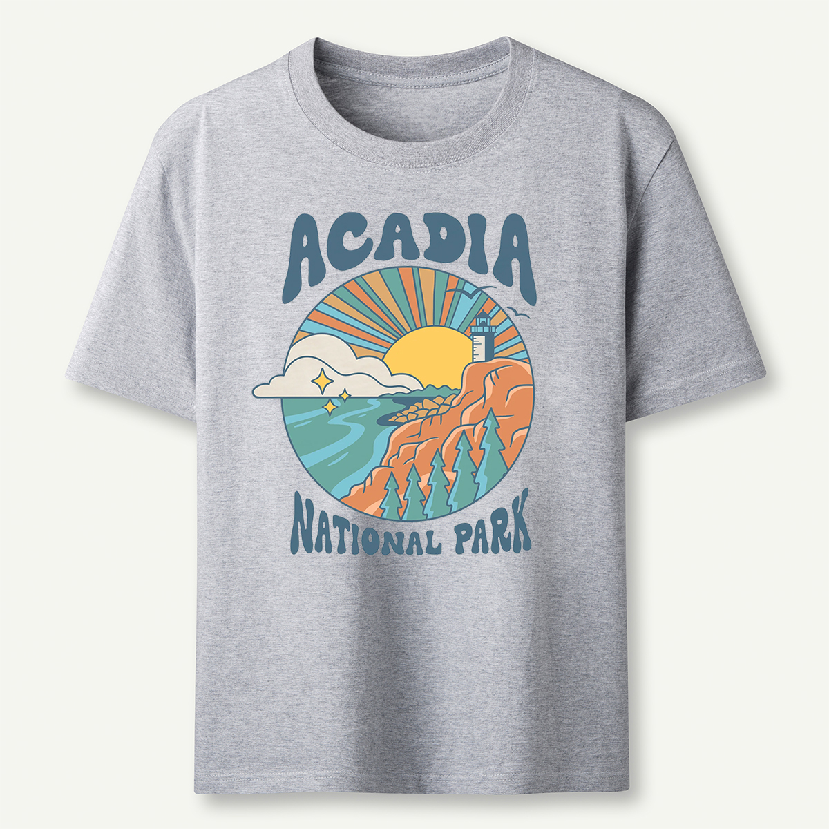 Vintage Acadia National Park Nature Graphic T-Shirt