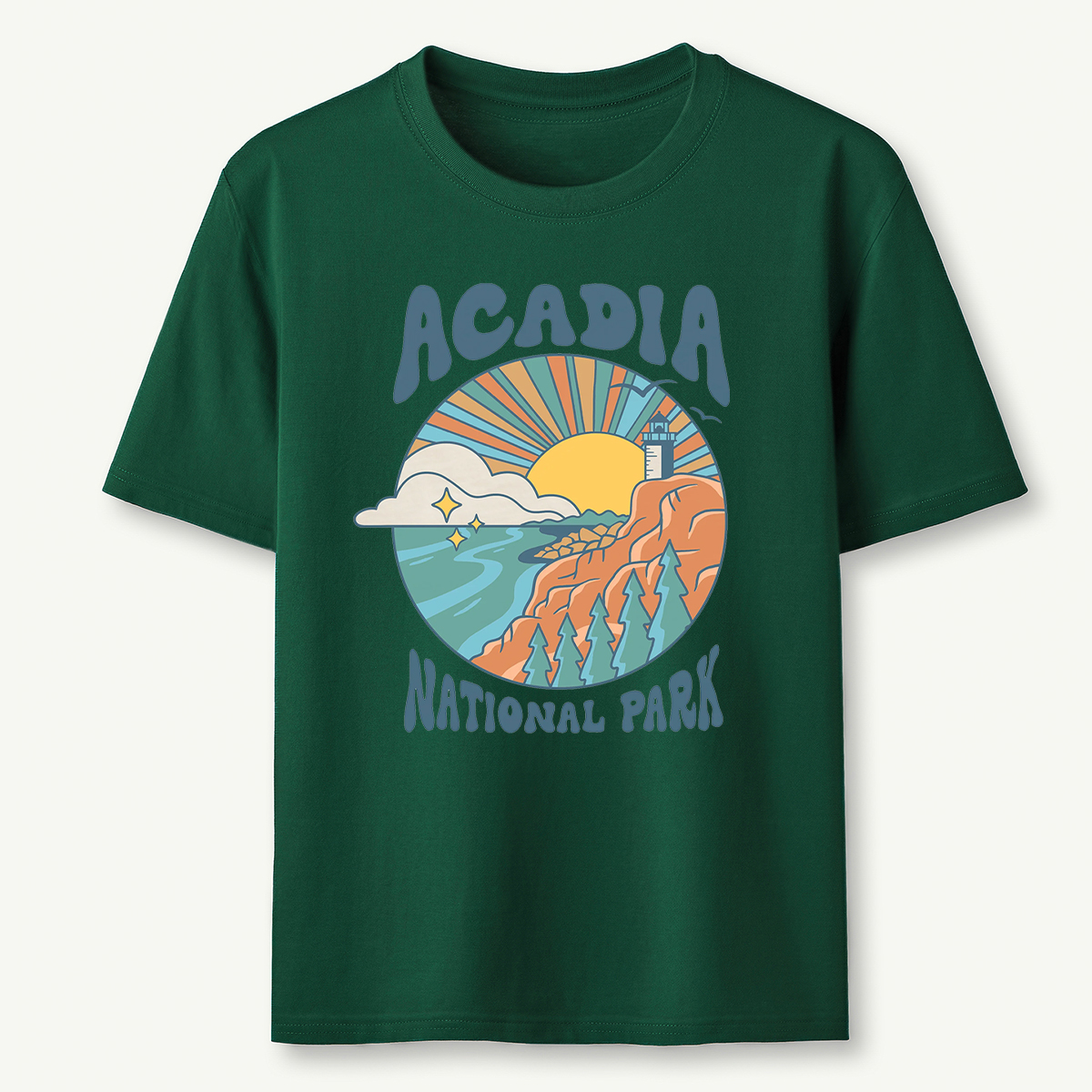 Vintage Acadia National Park Nature Graphic T-Shirt