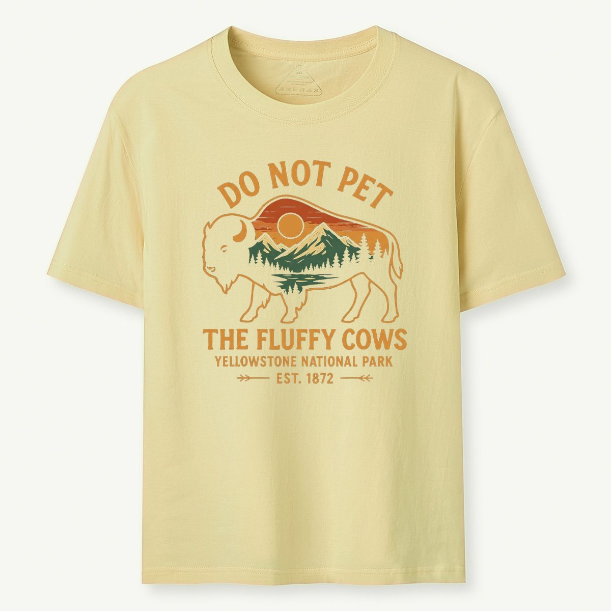Do Not Pet The Fluffy Cows Buffalo Yellowstone National Park T‑Shirt