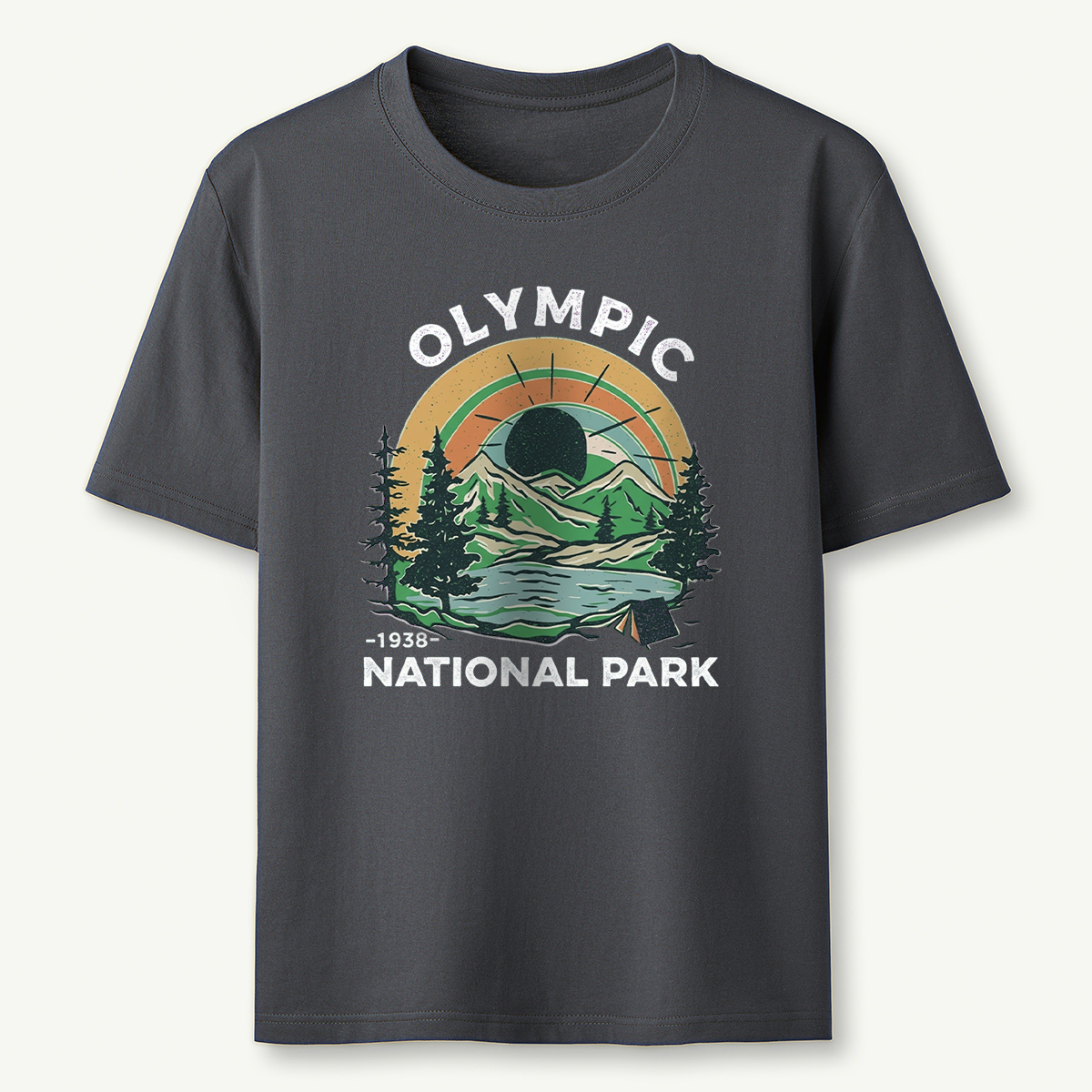 Olympic National Park Vintage Scenic Nature Mountain T-Shirt
