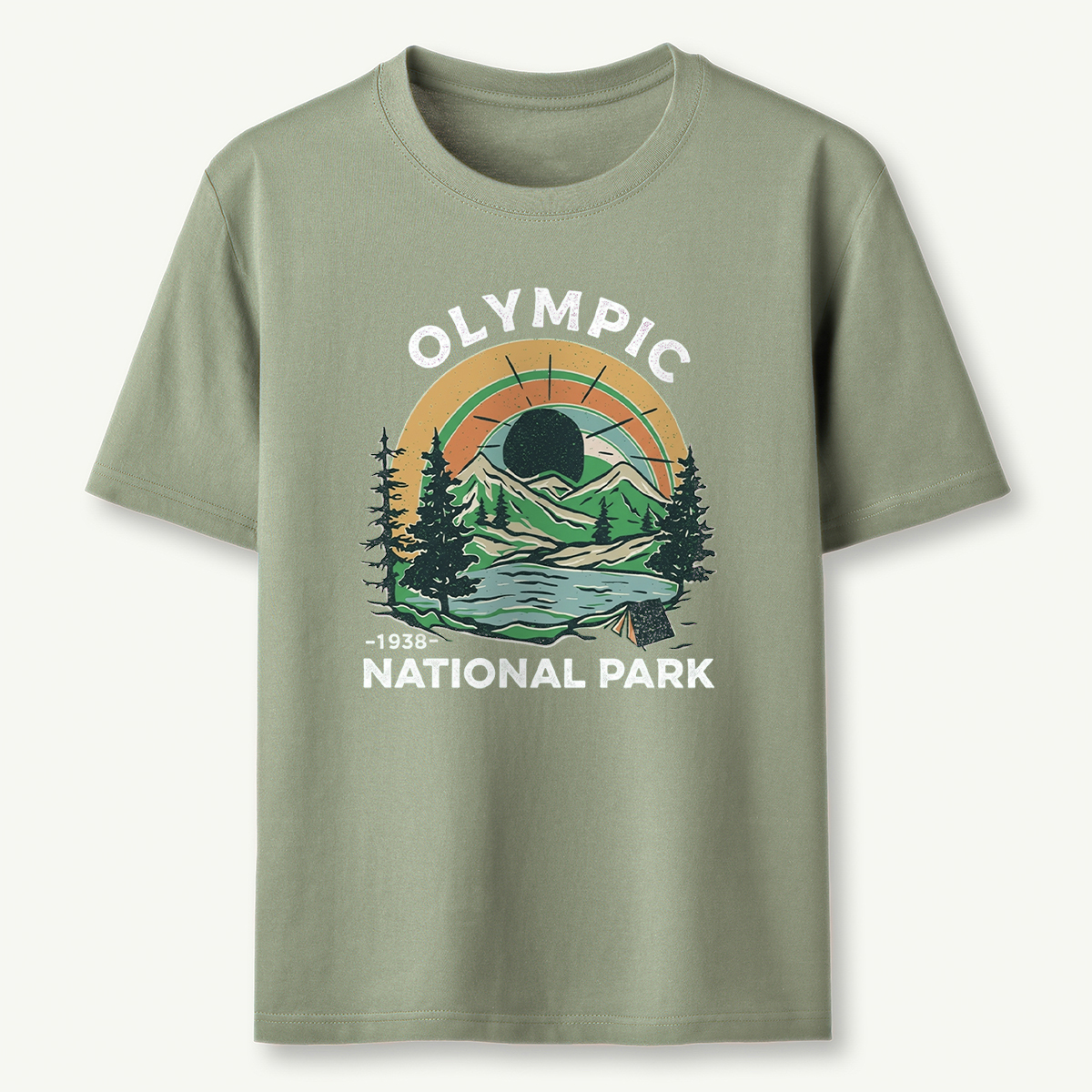 Olympic National Park Vintage Scenic Nature Mountain T-Shirt