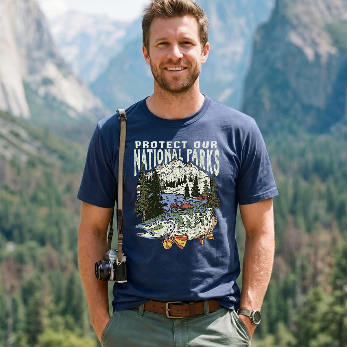 Respect the Local Wildlife 90s National Parks T-Shirt
