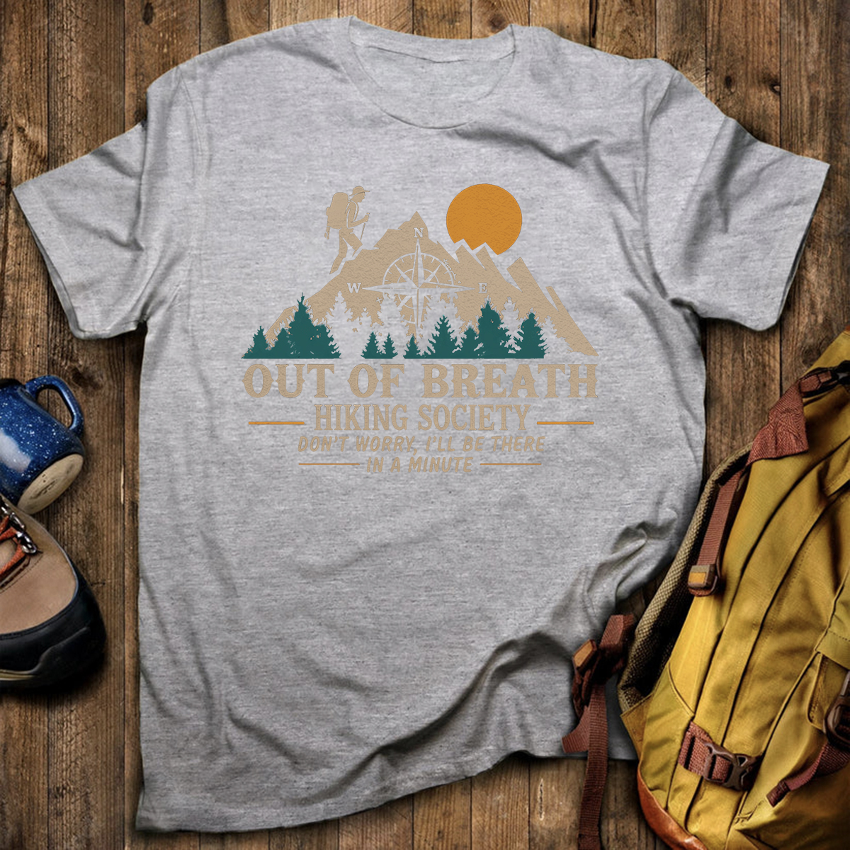 Out Of Breath Hiking Society T-Shirt