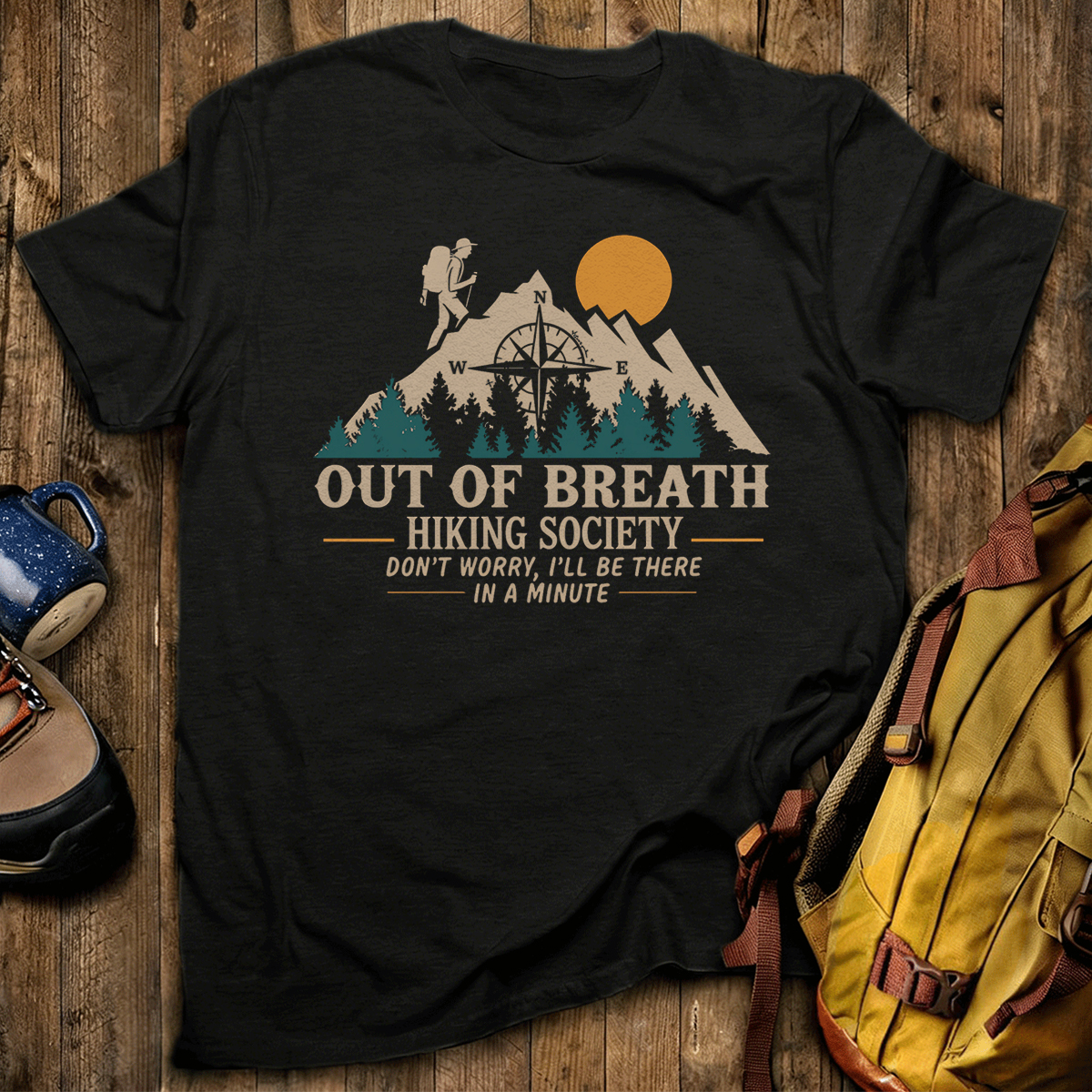 Out Of Breath Hiking Society T-Shirt
