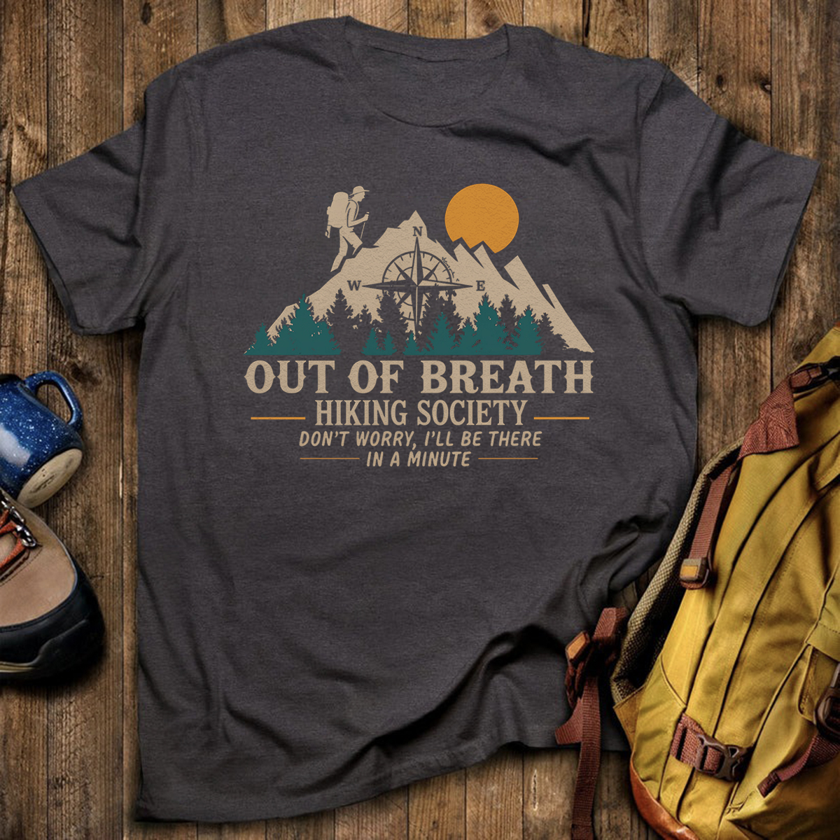 Out Of Breath Hiking Society T-Shirt