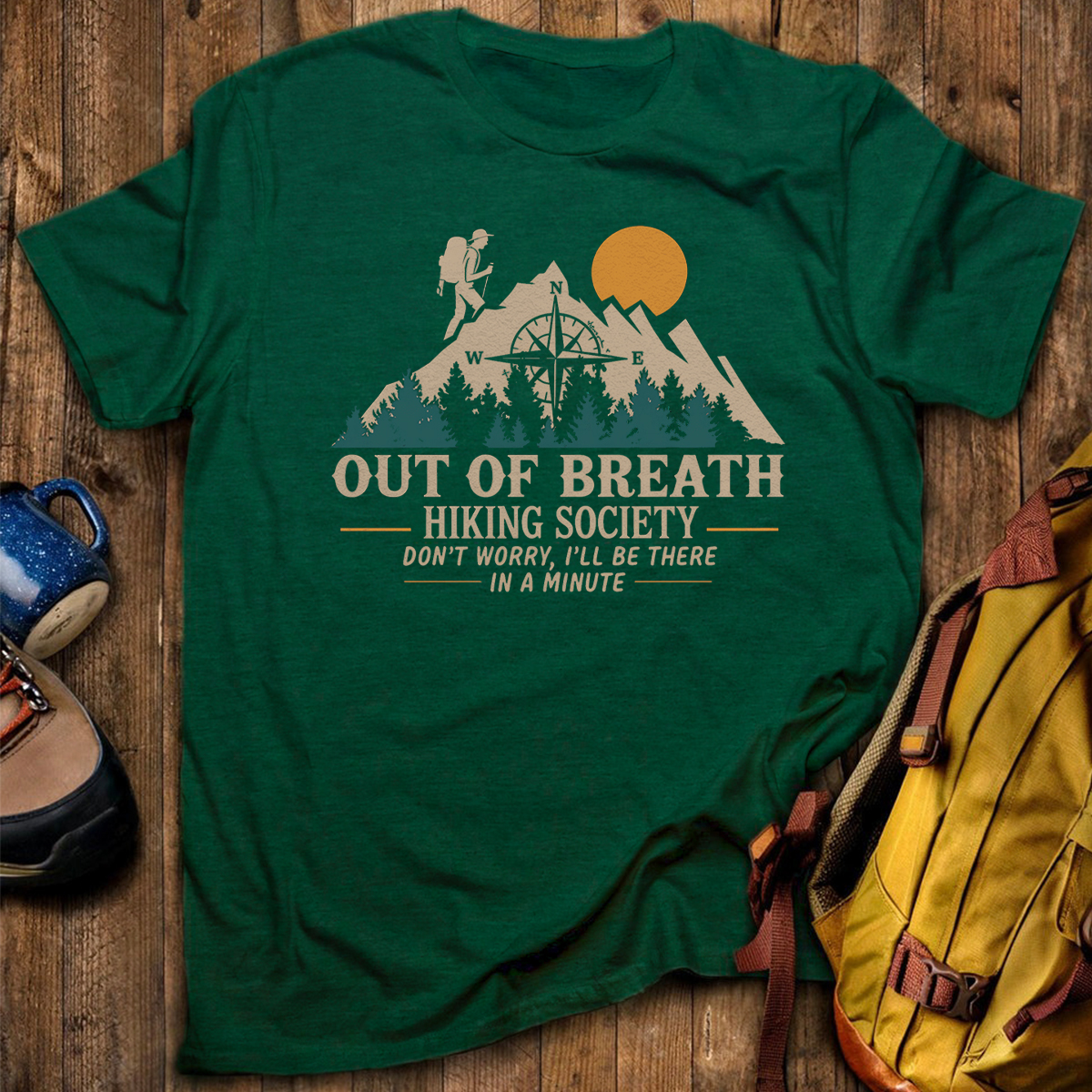 Out Of Breath Hiking Society T-Shirt