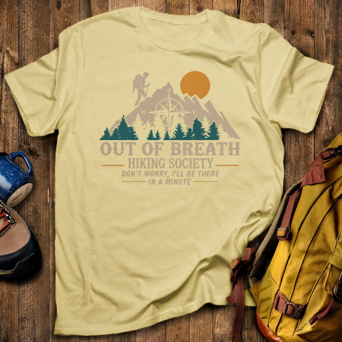 Out Of Breath Hiking Society T-Shirt