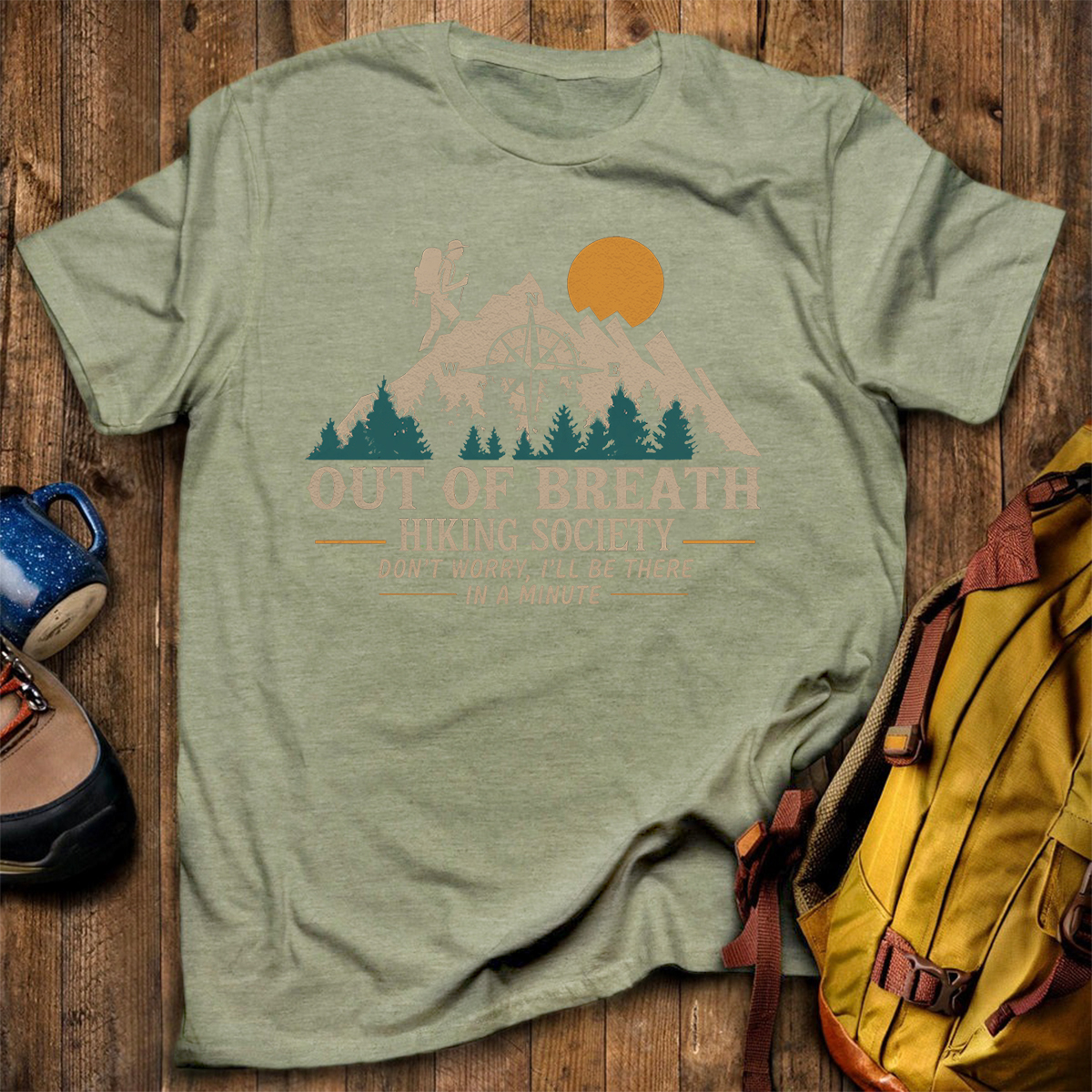 Out Of Breath Hiking Society T-Shirt