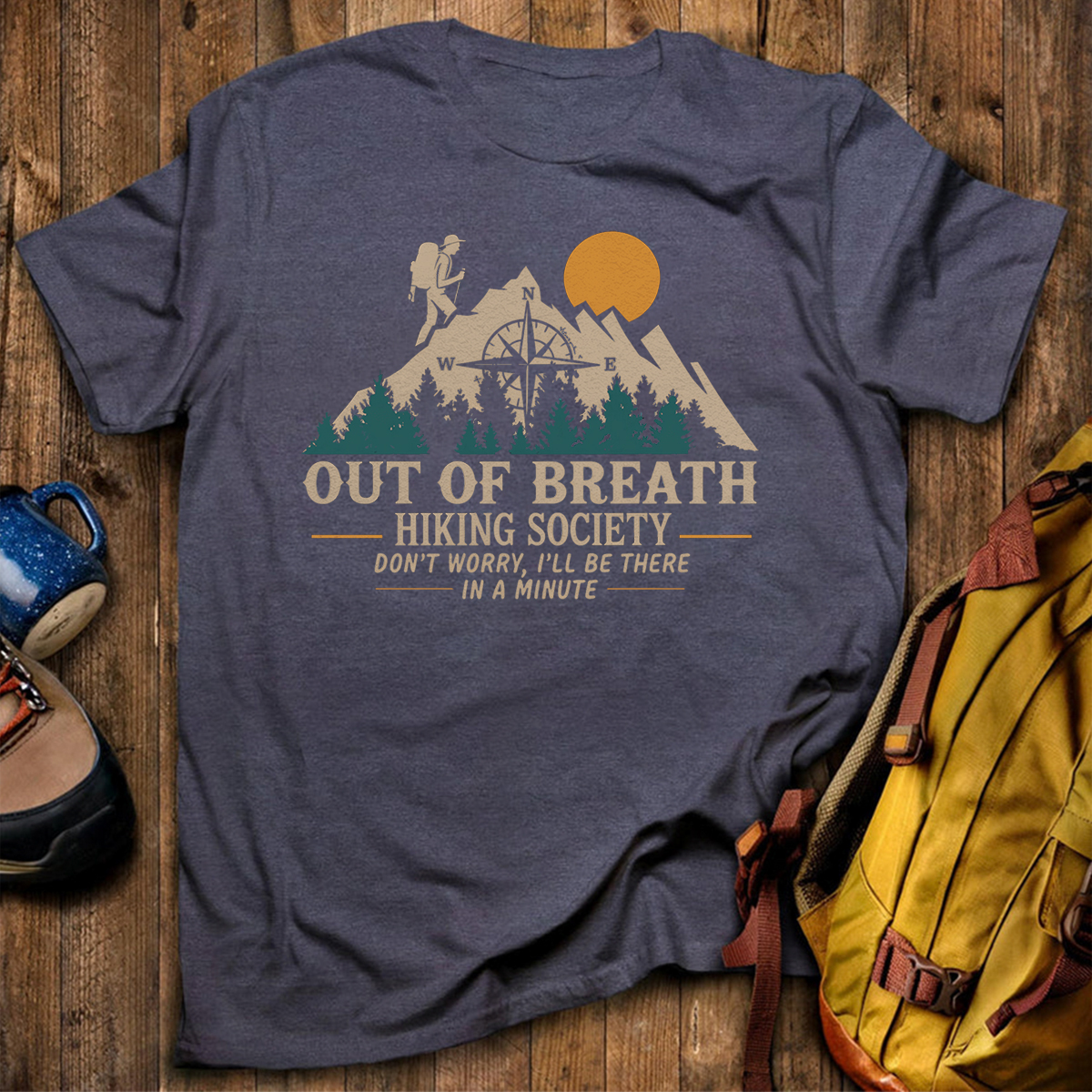 Out Of Breath Hiking Society T-Shirt