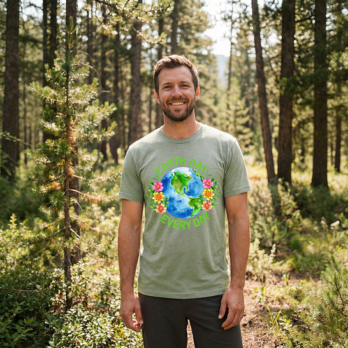 Sustainable & Cute Earth Day Every Day T-Shirt