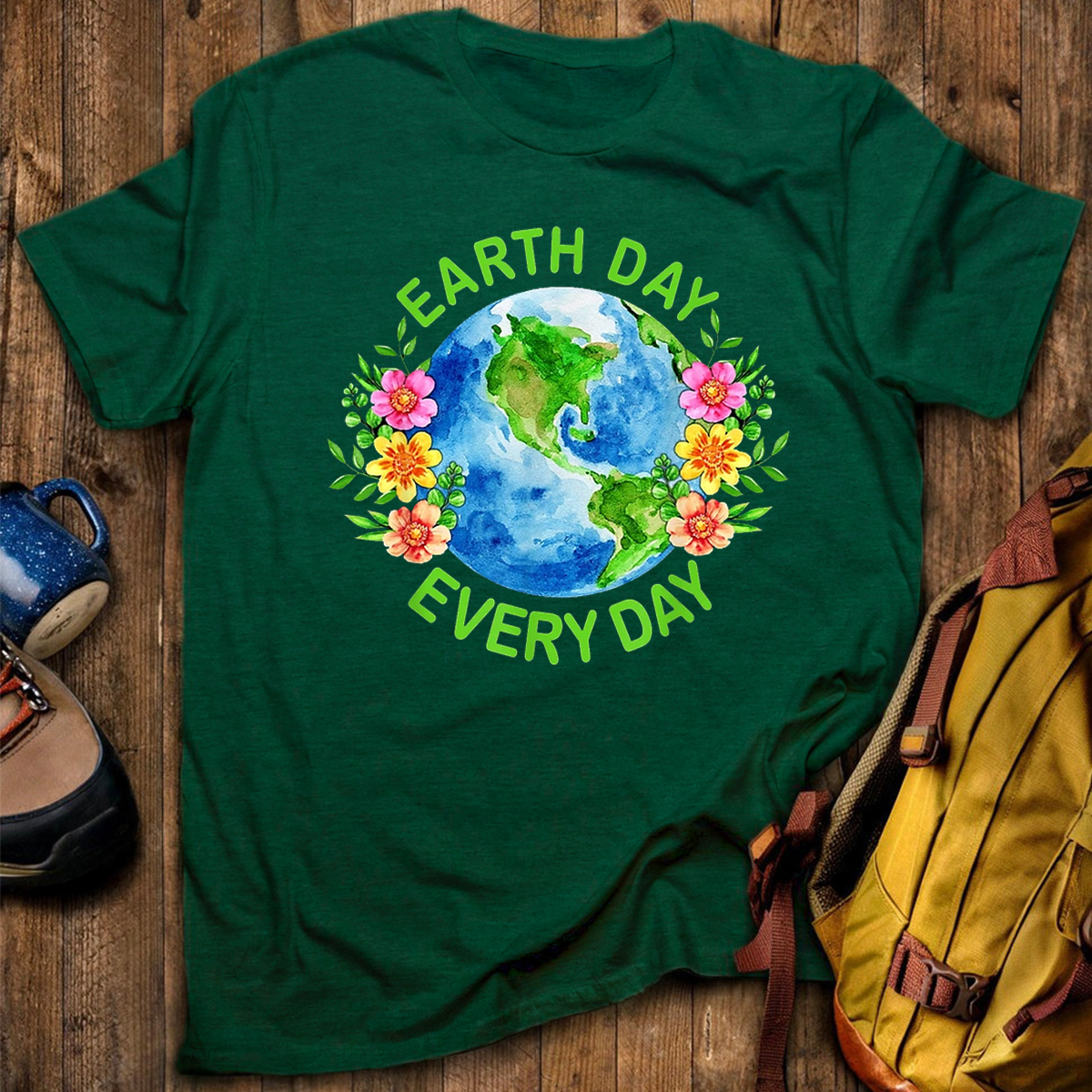 Sustainable & Cute Earth Day Every Day T-Shirt