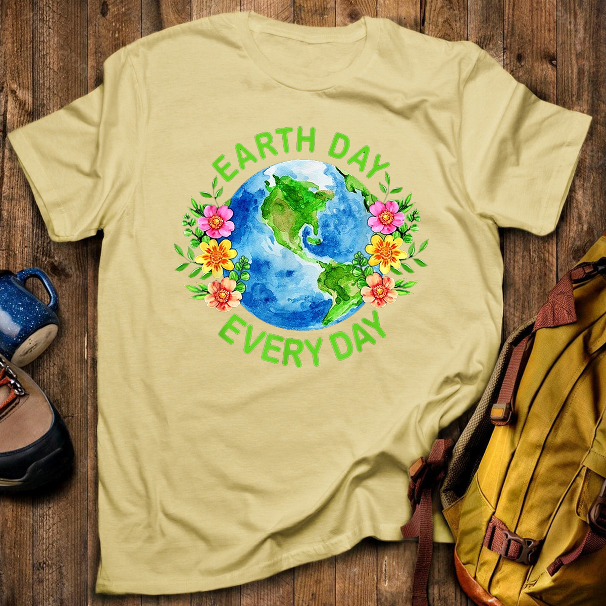 Sustainable & Cute Earth Day Every Day T-Shirt