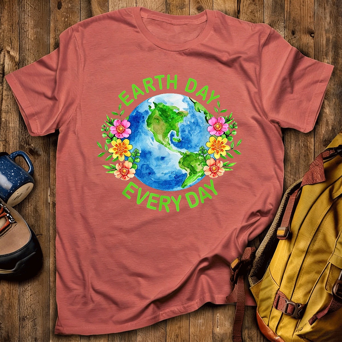 Sustainable & Cute Earth Day Every Day T-Shirt