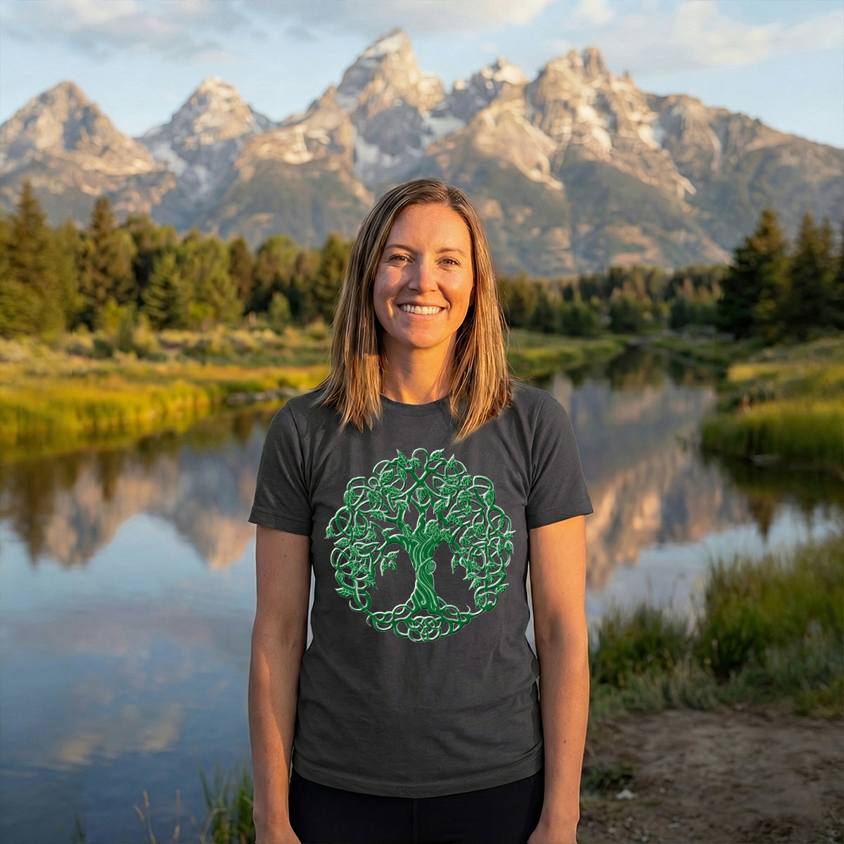 Tree of Life Green T-Shirt