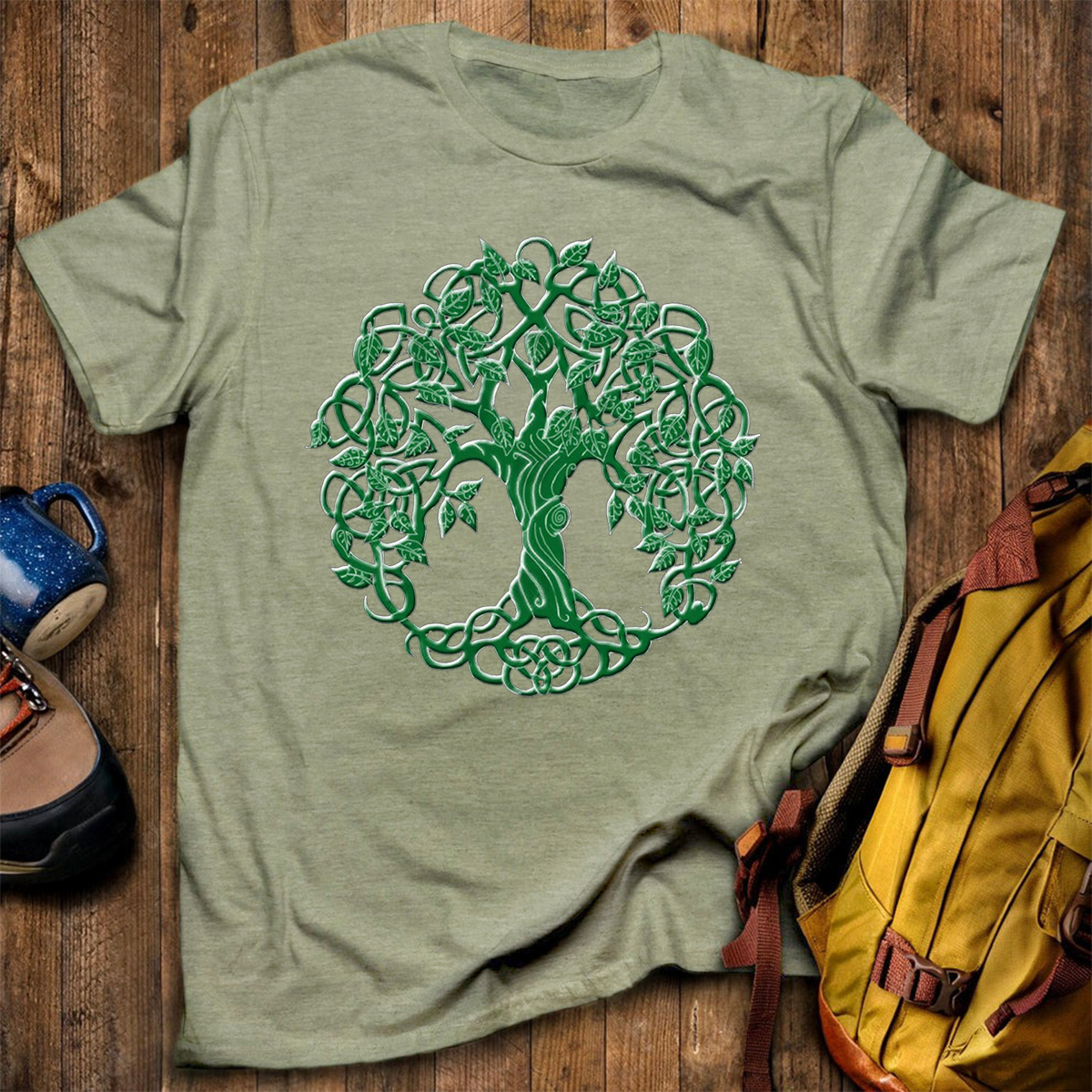 Tree of Life Green T-Shirt