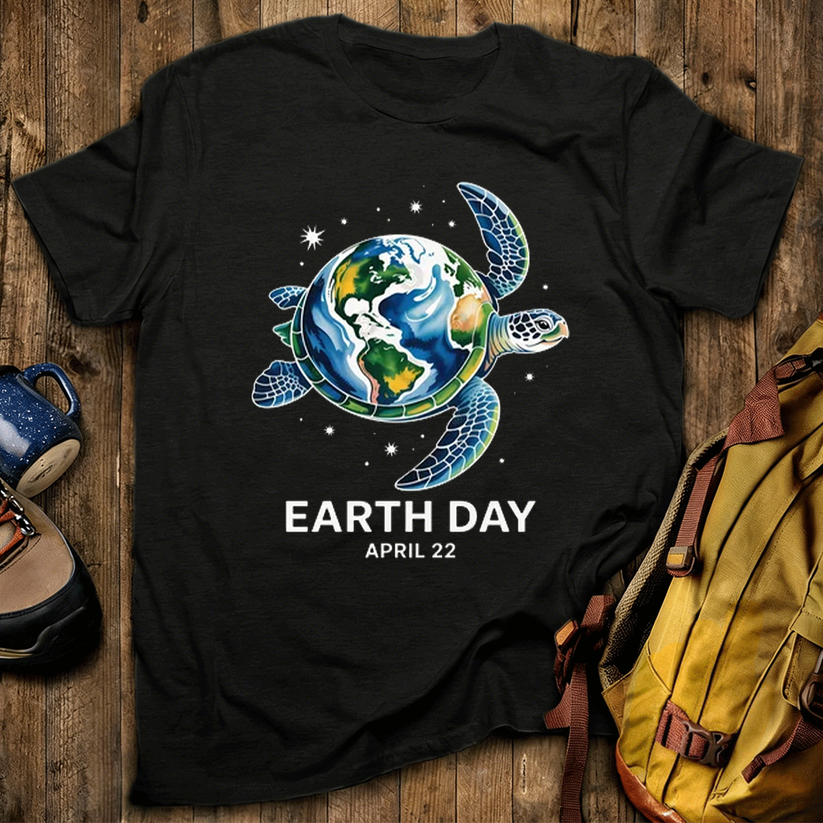 Earth Day Restore Earth Sea Turtle Save the Planet T-Shirt