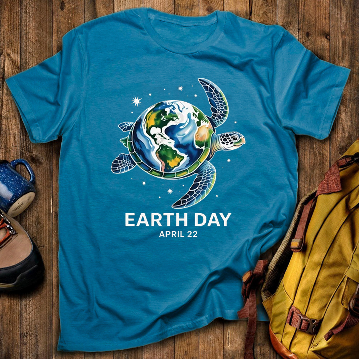 Earth Day Restore Earth Sea Turtle Save the Planet T-Shirt